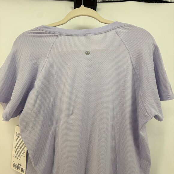 Lululemon Swiftly Tech Short Sleeve 2.0 Crew Size 14 NWT Purple Athletic Workout - Picture 8 of 12